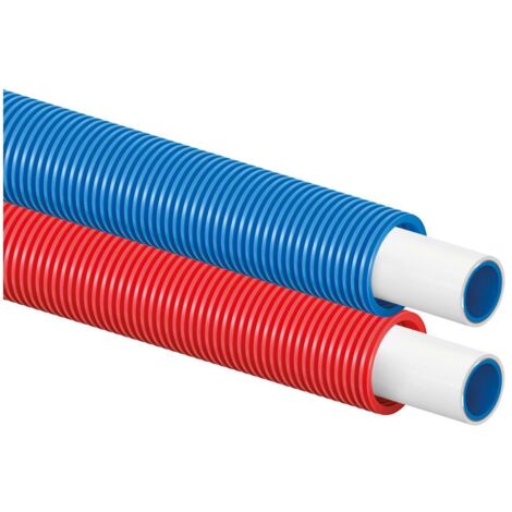 Uponor Uni Pipe Plus Weiß im Schutzrohr, 20x2,25-28/23 75m, Blau