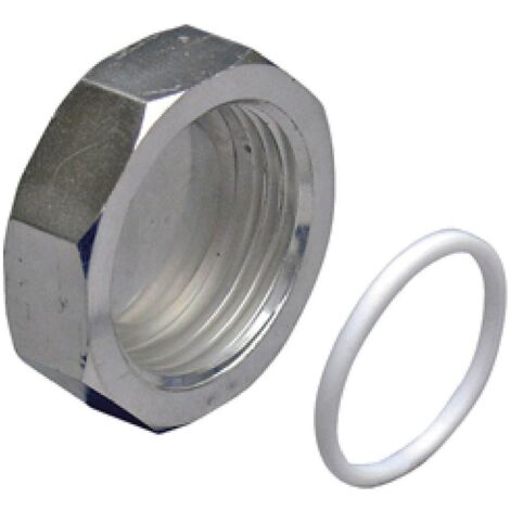 Uponor Uni-X Verteilerendkappe mit Flachdichtung, L 1" FT