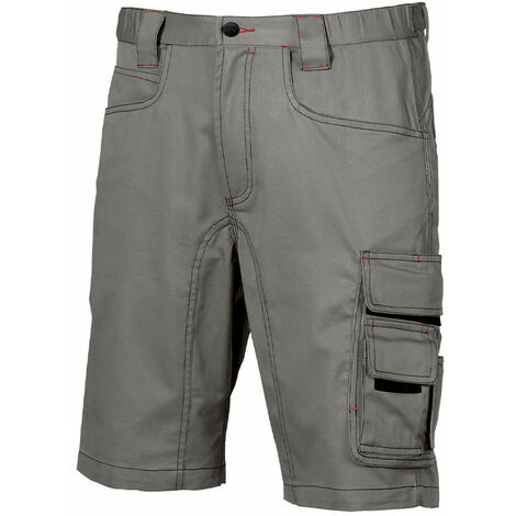 Upower PARTY bermuda pantaloncino pantalone da lavoro multitasca resistente STONE GRAY 54