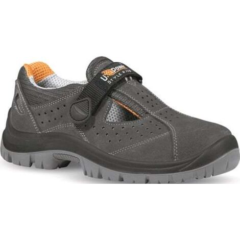 U.POWER Sicherheitssandale MAGIC Gr.44 grau Leder S1P SRC EN20345 - BC30335-44