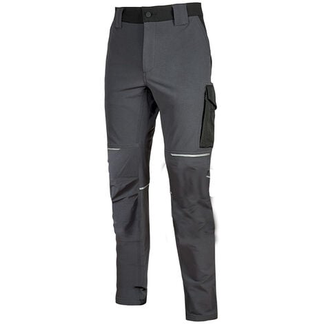 Upower WORLD pantalone da lavoro multitasca modello slim super resistente comodo ASPHALT GREY taglia M