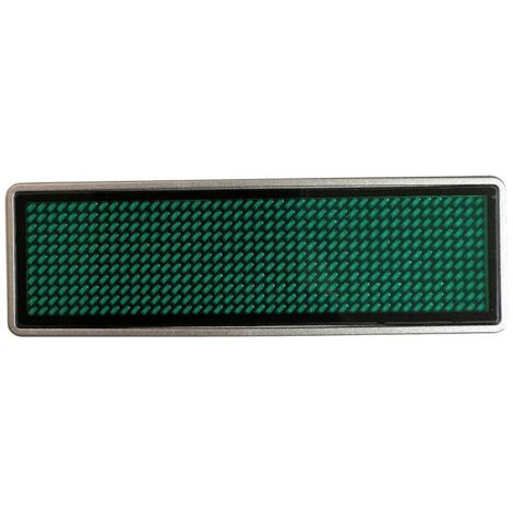 upscreen Targhetta nome LED Verde 44 x 11 Pixel (L x A x P) 93 x 30 x 6 mm 125907