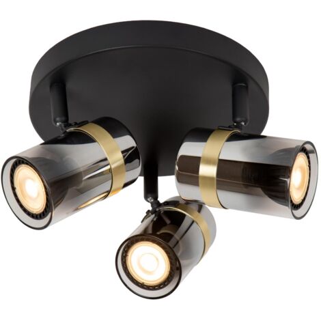 UPTON Spot plafond-Fumé-3xGU10