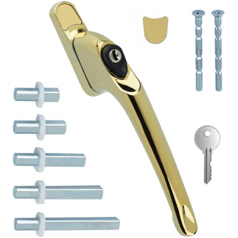 Upvc Universal In-line Window Handle Lockable Ambidextrous Multi-pin