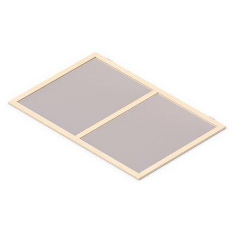 Upyard Gewächshaus-Deckel für Palettenrahmen 1200x800mm, Naturholz