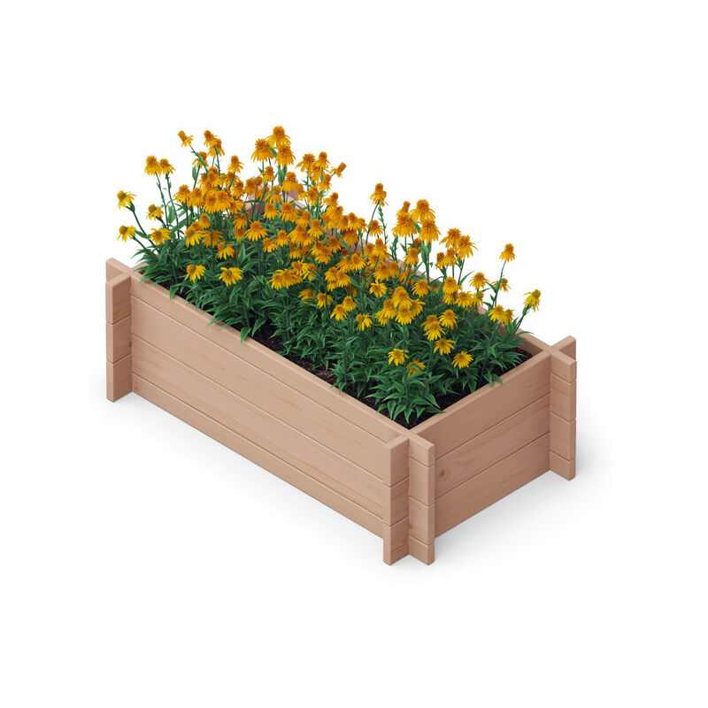 Multibox bac surélevé en bois, 79x39.5x29.5 cm, brun - Upyard