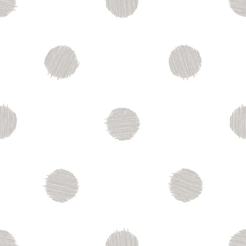 

Papel de pared puntos blanco y gris - Multicolor - Urban Friends&coffee