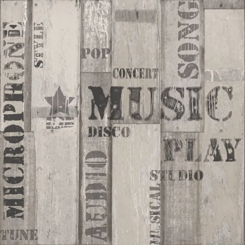 Papier peint Urban Friends&coffee Wooden Planks Words Noordwand