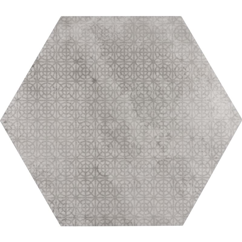 Urban Hexagon Melange Silver 29,2X25,4cm.