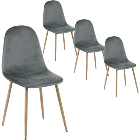 Urban Meuble Lot de 4 chaises scandinaves salle à manger