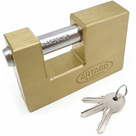 Chiusura a chiavistello per porta, bloccabile, acciaio, Ø 7.5mm bronzo -  THIRARD