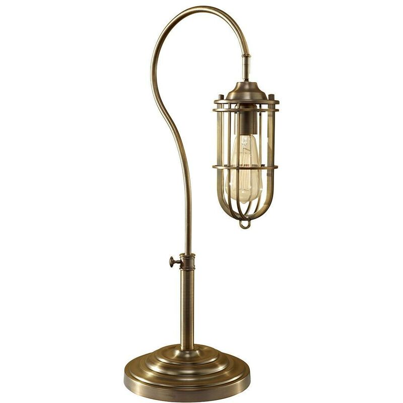 Elstead Urban Renewal - 1 Light Table Lamp Dark Antique Brass, E27