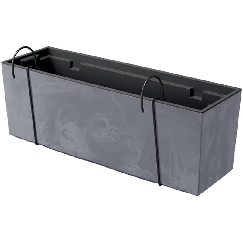 Effet Beton de cas d'Urbi w, Dimensions (mm) 580x180x195, couleur Marengo - Gris