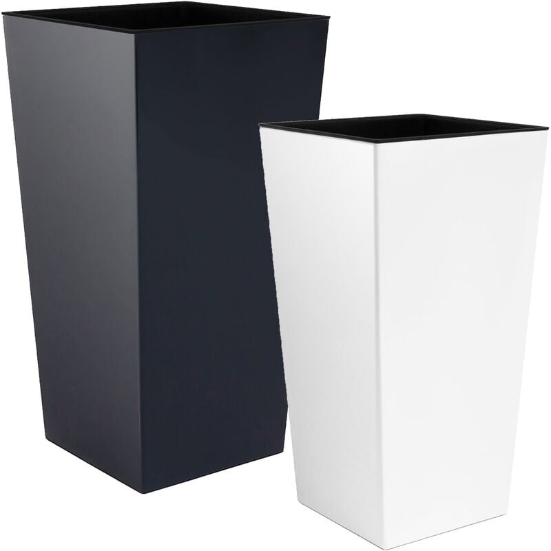 Urbi Pots: High 49 litres anthracite et 26,6 litres blancs