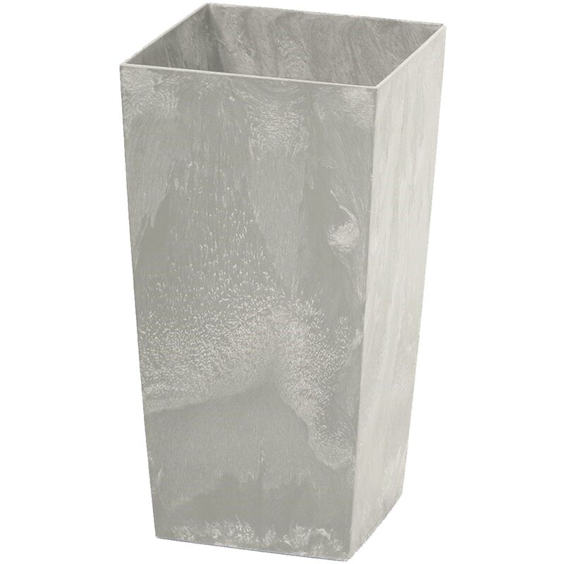 Urbi square beton effect Pot 7,2L., avec réservoir, dimensions (mm) 170x170x325, couleur Concrete