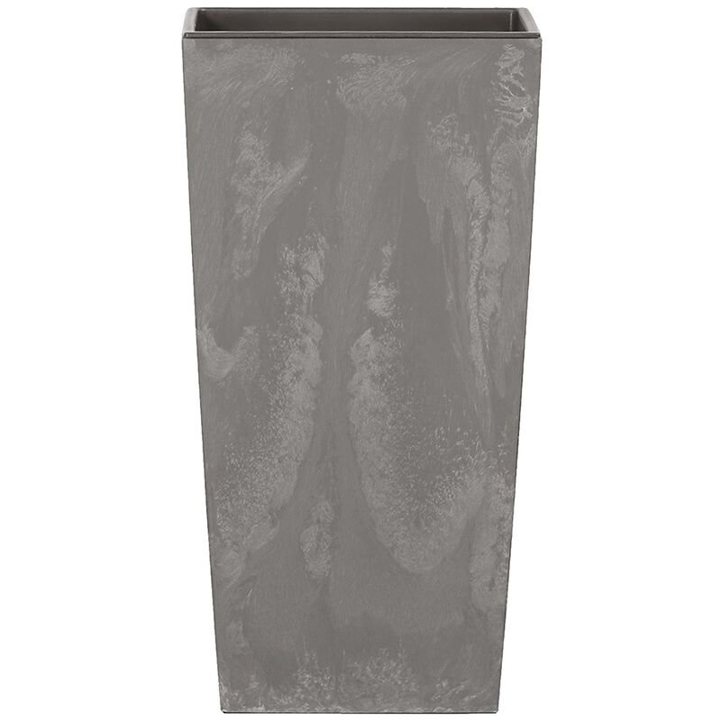 Urbi square beton effect Pot 4L., avec réservoir, dimensions (mm) 140x140x265, couleur Marengo