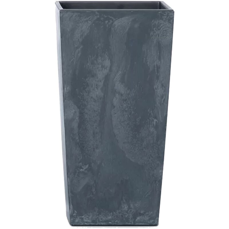 Urbi square beton effect Pot de 7,2L, avec réservoir, dimensions (mm) 170x170x325, couleur Anthracite
