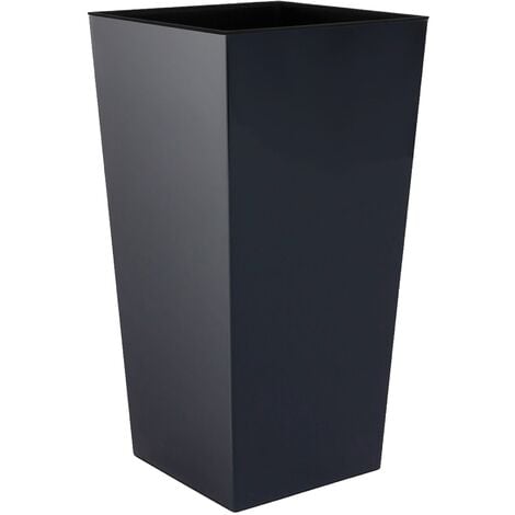 ZANVIC Urbi Pot de 16,3 litres, plastique, 22 x 22 x 42 cm en anthracite - Anthracite