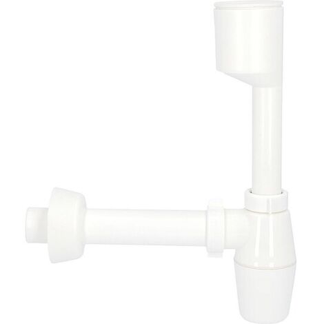 Urinal-Flaschensiphon D=40 x 230 mm PP / ABS weiß