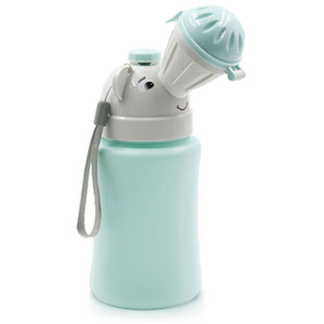 Urinal Portable Enfant 500ml Lavable pour Voyage, Voiture et Camping - Bleu pour Garçon