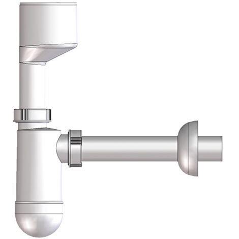 Urinal-Siphon DN32 mit Exzenteranschluss und Rosette