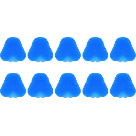 Urinal-Spritzschutz und Geruchsneutralisierer, 10er-Packung aus blauem Gummi für die Hygiene im Herren-Badezimmer