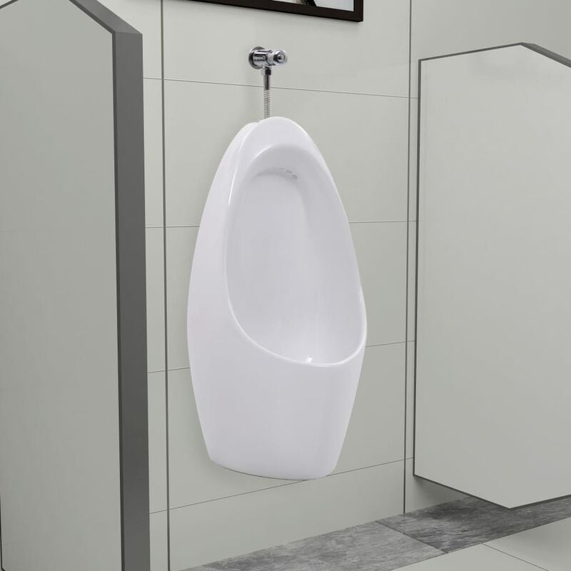

Urinario de pared con sistema de descarga cerámica - Blanco