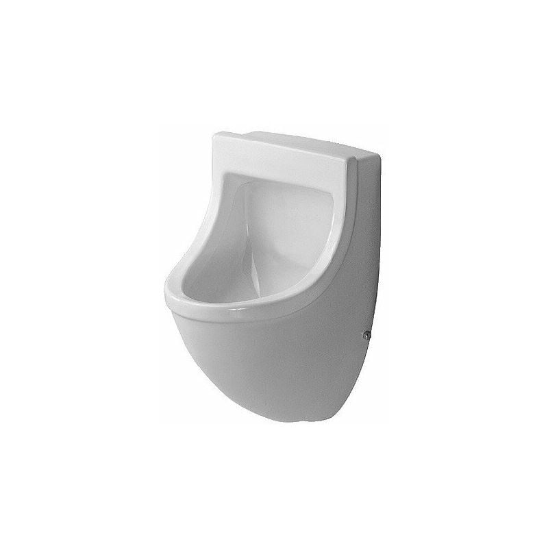 

Urinario STARCK 3 330x350mm entrada trasera, con esmalte higiénico Fly White