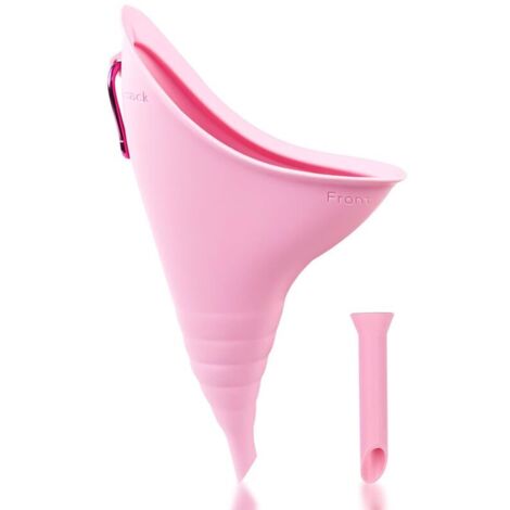 Urinella pour les Femmes, Réutilisable Pipi l'Aide de l'Entonnoir lors de la station Debout, Pliable Femme Urinoir, Silicone Femme Urinoir Urinoir Portable pour les Voyages, la Randonnée, le Camping,