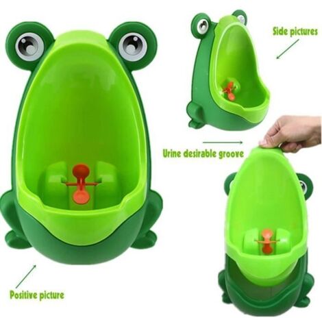 Urinoir bébé grenouille - Marque - Modèle - Non toxique - Cible rotative - Ventouse puissante