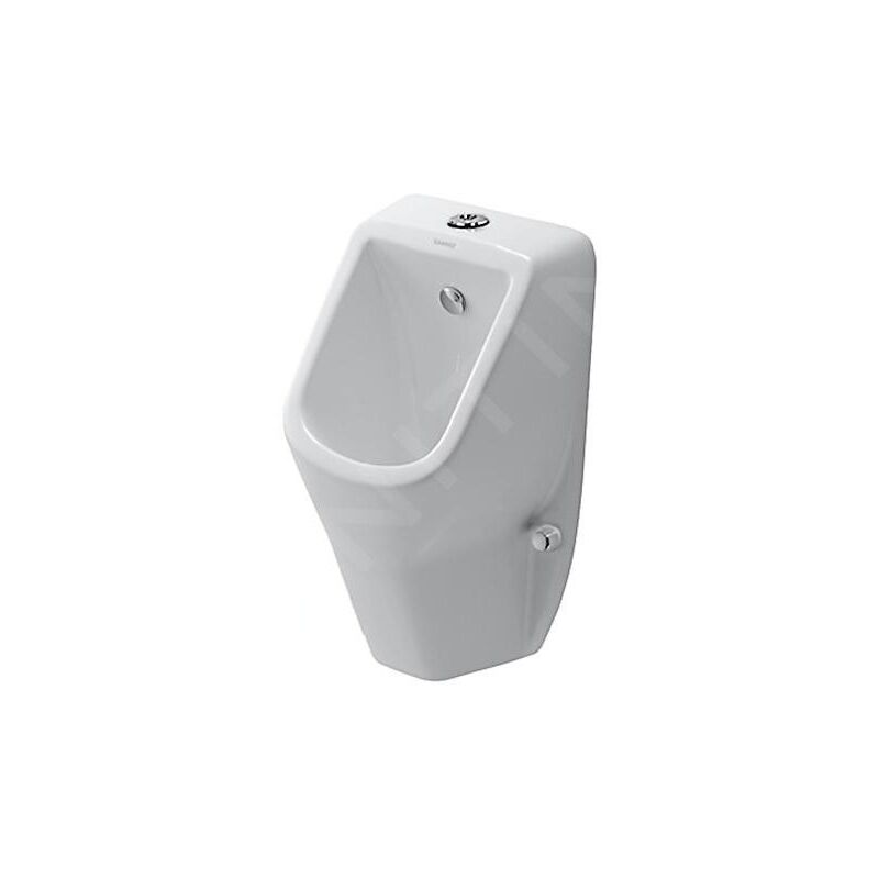 Duravit - D-Code urinoir, rimless, entrée en haut, 305x290x565mm,