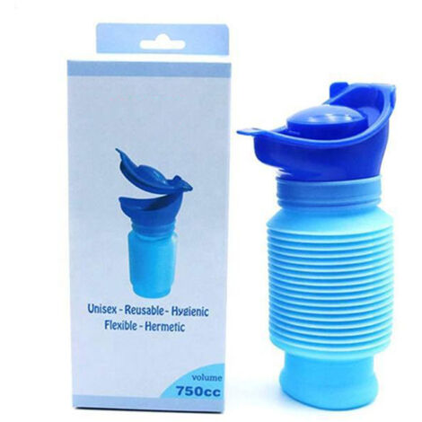 Urinoir de Voyage Portable et Pliable pour Hommes et Femmes - Récipient Réutilisable pour Camping et Randonnée