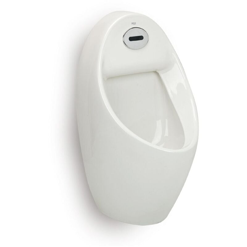 Urinoir électronique avec prise d'eau arrière et raccordement au réseau EURET - ROCA