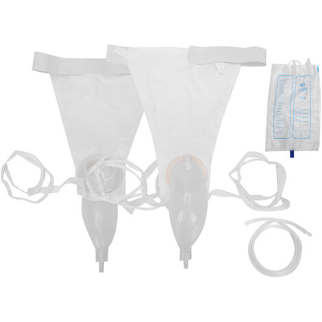 Urinoir masculin réutilisable en silicone, entonnoir respirant pour incontinence, sac collecteur d'urine portable pour usage domestique