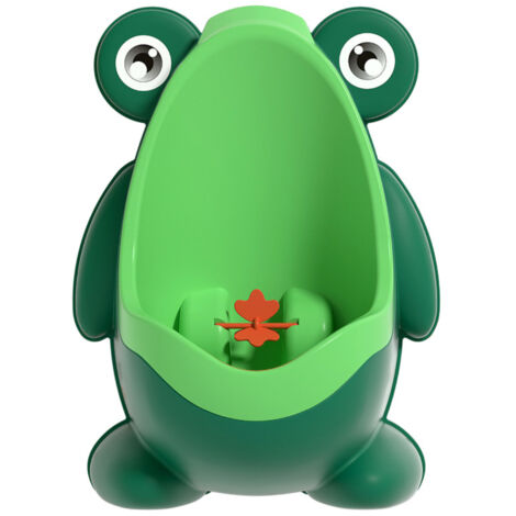 Urinoir pour enfant, motif grenouille, pour l'apprentissage de la propreté, à suspendre au mur, 1 pièce, vert, en plastique
