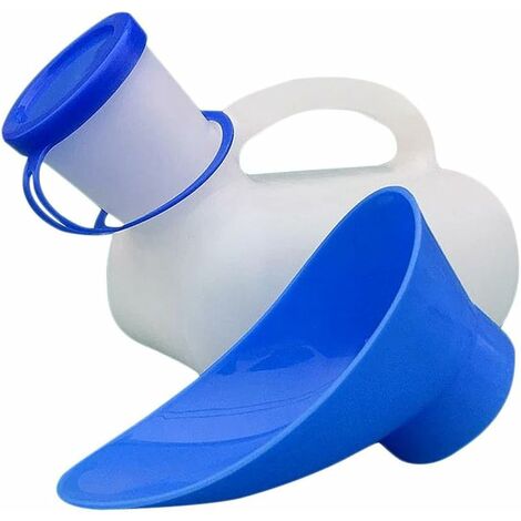 Urinoir pour hommes et femmes 1000 ml urinoir portable avec poignée de transport pour camping toilettes mobiles pour hommes