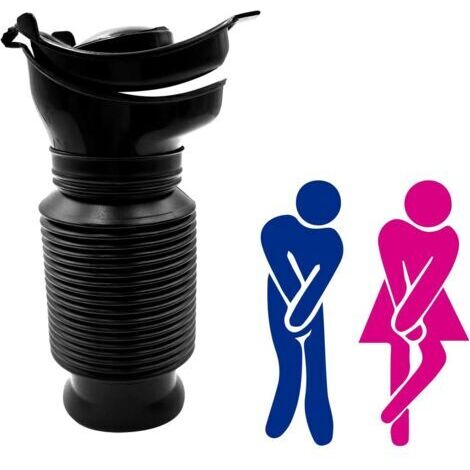 Urinoir Rétractable, Urinoir Homme Femme Portable 750 ML, Bouteille Urine Réutilisable, Urinoir Urgence Enfant, Toilette Mobile pour Camping, Voiture, Voyage, Embouteillage et File d'Attente