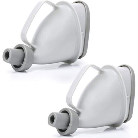 Urinoirs portables pour hommes et femmes, 2 pièces pour voyage en plein air, utilisation en voiture, bouteille d'urine, tube d'ento