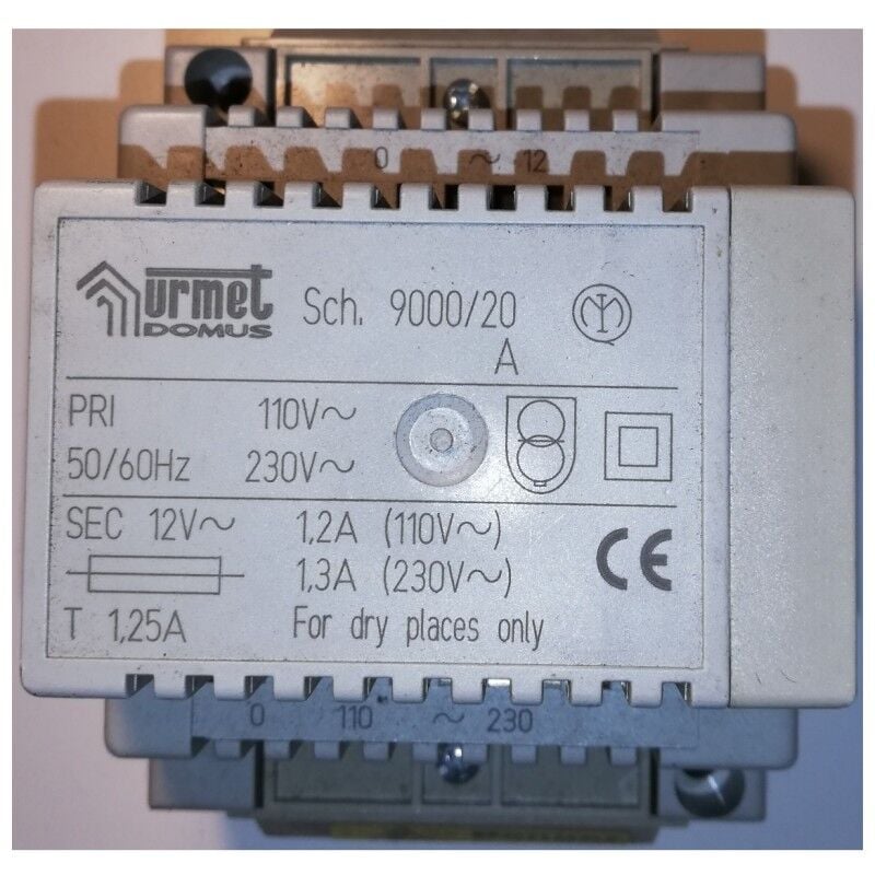 1042/20 Mains power supply - din rail - 38VA dig Easy2wire - Urmet