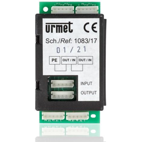 URMET 1083/17 modulo interfaccia 16 utenti per pulsantiera SINTHESI STEEL