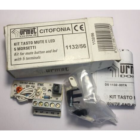 Urmet 1132/56 Kit avec touche mute et led avec 5 bornes