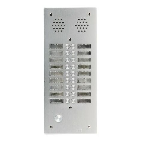 Urmet 7772/18 Plaque antivandale alu 6mm 2R 18Bp