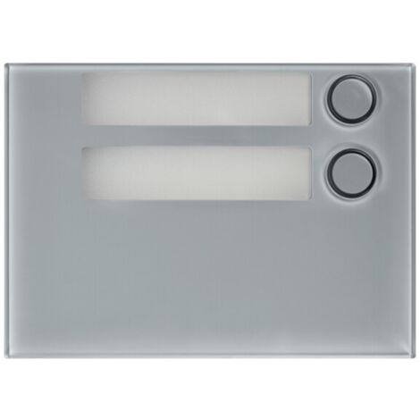 Urmet alpha 2 boutons en façade gris - 1168/12g