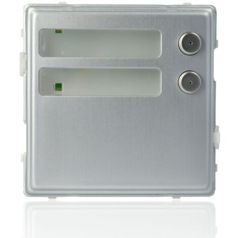 Urmet modulo sinthesi s2 in alluminio anodizzato color acciaio