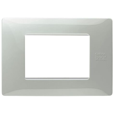 Urmet Simon Nea Flexa plaque 3 modules couleur aluminium 11803.AL