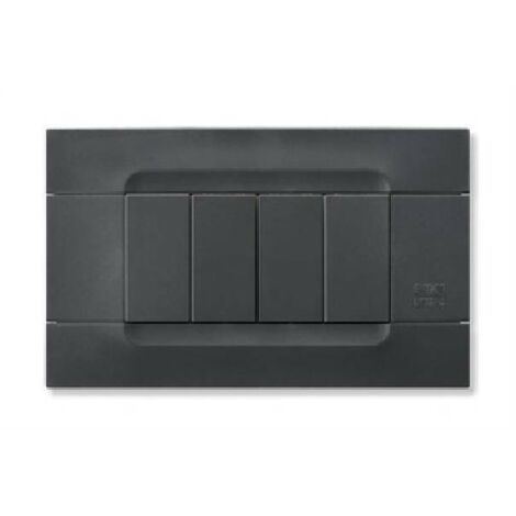 Urmet Simon Nea placa 4 módulos color negro Auckland 10804.04