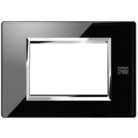 Urmet Simon Nea placca 3 moduli nero lava 13003.NR