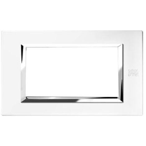 Urmet Simon Nea placca 4 moduli bianco perla 13904.BP