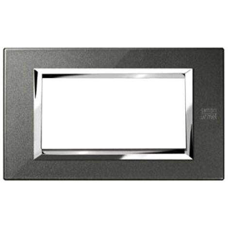 Urmet Simon Nea placca 4 moduli nero grafite 13904.NG