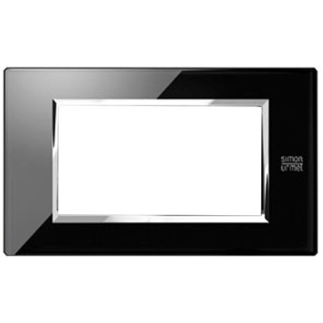 Urmet Simon Nea placca 4 moduli nero lava 13004.NR